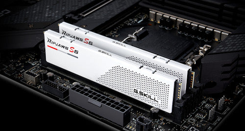 G.Skills Ripjaws S5 32GB (2x16GB) DDR5 PC5-44800 5600MHz CL36-36-36-76 1.20V Intel XMP 3.0 gaming ram memory - white G.Skills Ripjaws S5 32GB (2x16GB) DDR5 PC5-44800 5600MHz CL36-36-36-76 1.20V Intel XMP 3.0 gaming ram memory - white